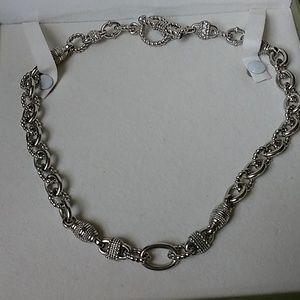 Judith Ripka heavy toggle link necklace